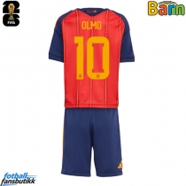 Spania Dani Olmo #10 Hjemmedraktsett Barn VM 2026 Kortermet (+ Korte bukser)